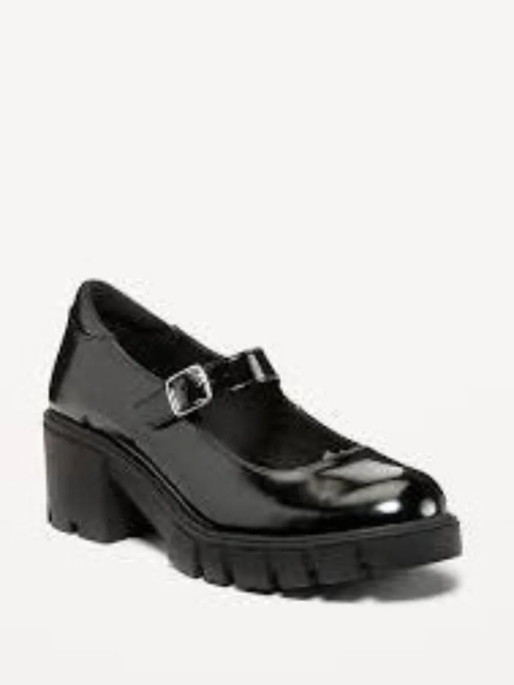NWT Old Navy | Chunky Lug Sole Mary Jane Heels | Black, 9.5